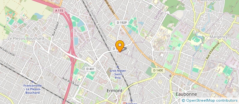 localisation de l'entreprise MATVAL IMMOBILIER à ERMONT