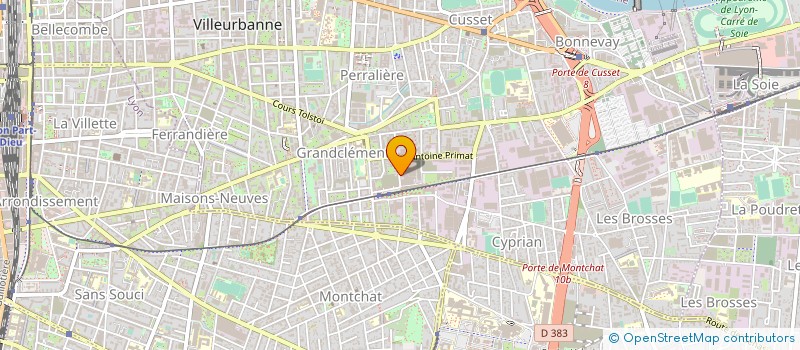 localisation de l'entreprise MATVEEV TEAM à VILLEURBANNE