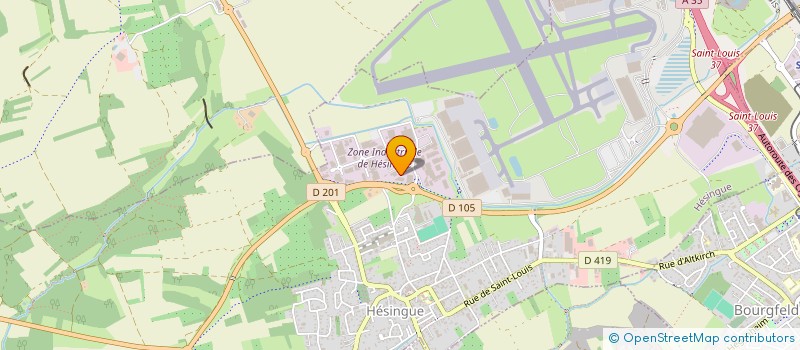 localisation de l'entreprise MATY  HESINGUE