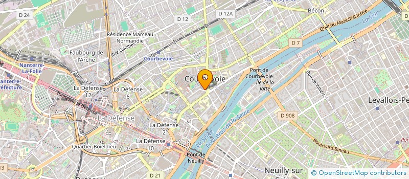 localisation de l'entreprise MATY INTERNATIONAL à COURBEVOIE