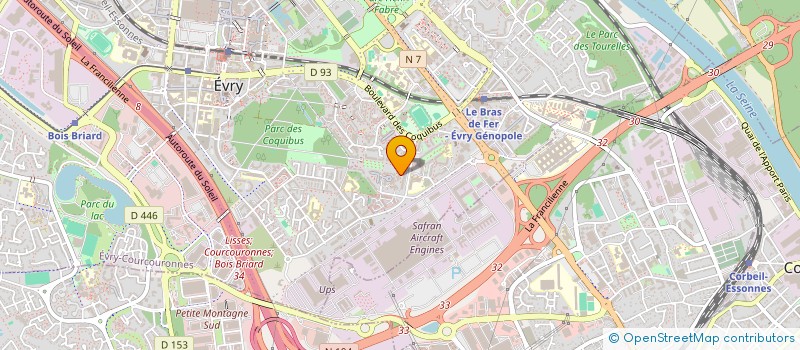 localisation de l'entreprise MATY WORLD TRADE  EVRY-COURCOURONNES