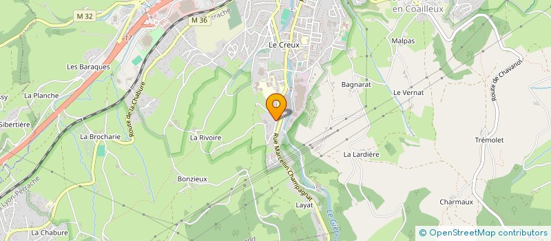 localisation de l'entreprise MATYS PEINTURES à SAINT-CHAMOND