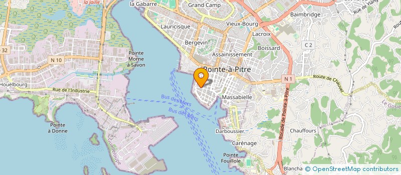 localisation de l'entreprise MATYSSE à POINTE A PITRE