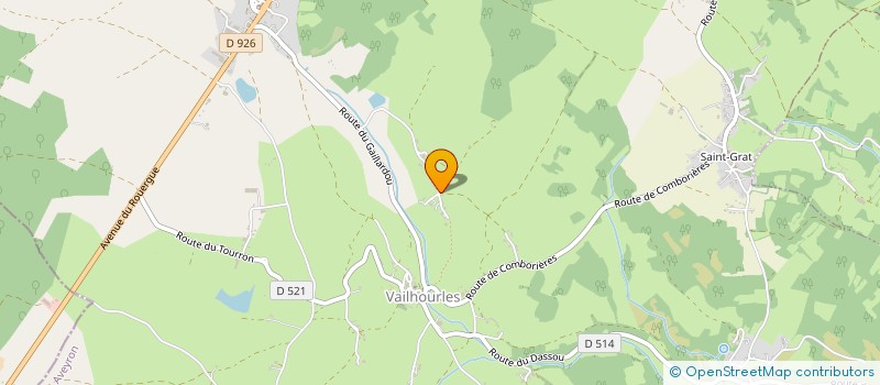 localisation de l'entreprise MAUBARS ELEVAGE  VAILHOURLES