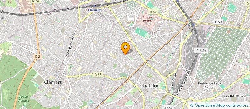 localisation de l'entreprise MAUBEC01-64  CHATILLON