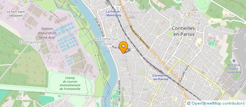 localisation de l'entreprise MAUBECO  LA FRETTE-SUR-SEINE