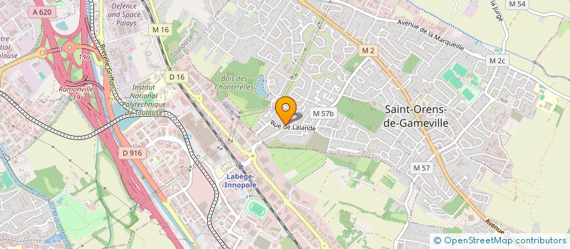 localisation de l'entreprise MAUBERME INVEST à SAINT-ORENS-DE-GAMEVILLE