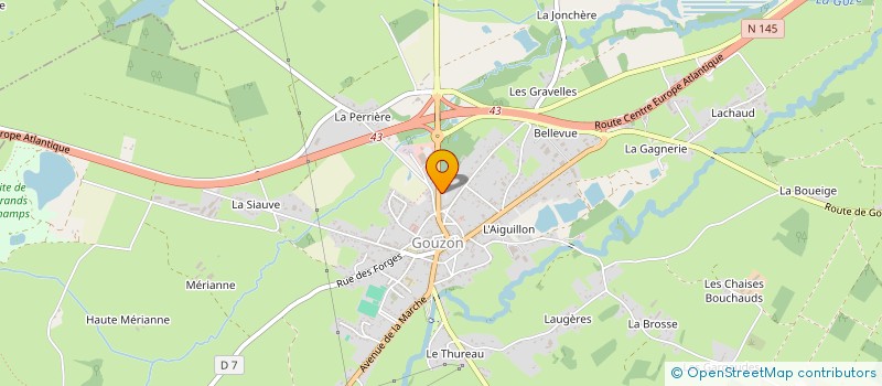 localisation de l'entreprise MAUBERT BRICOLAGE  GOUZON