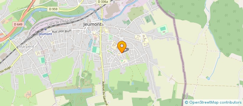 localisation de l'entreprise MAUBEUGE MARATHON  VIEUX-MESNIL