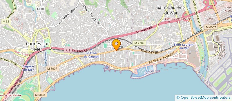 localisation de l'entreprise MAUBOURG  CAGNES-SUR-MER