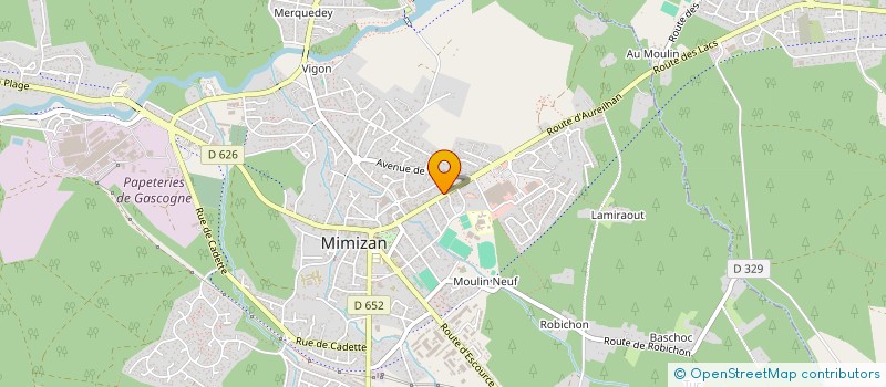 localisation de l'entreprise MAUBOURGUET MIMIZAN à MIMIZAN