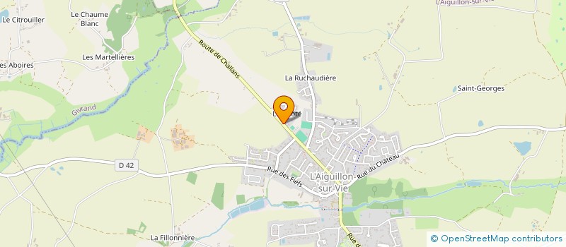 localisation de l'entreprise MAUBRETIERE à L'AIGUILLON-SUR-VIE