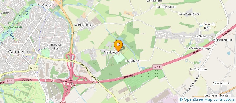 localisation de l'entreprise MAUBREUIL à CARQUEFOU