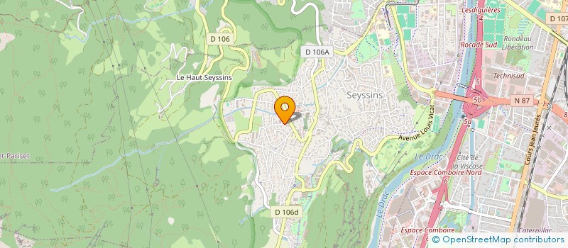 localisation de l'entreprise MAUCOUVERT  SEYSSINS