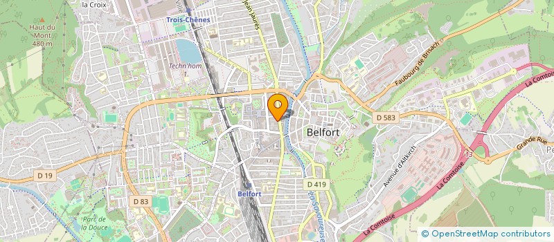 localisation de l'entreprise MAUD à BELFORT