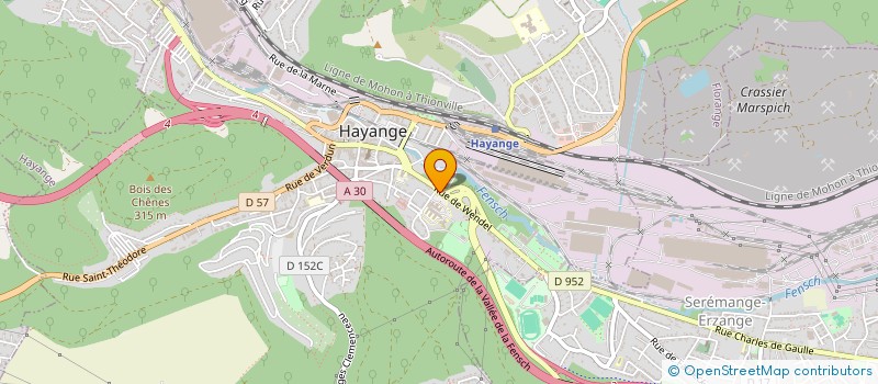 localisation de l'entreprise MAUD  HAYANGE