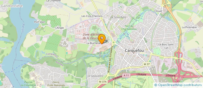 localisation de l'entreprise MAUD 44  CARQUEFOU