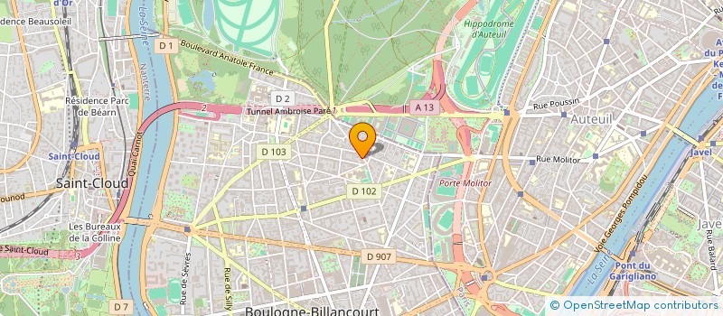 localisation de l'entreprise MAUD à BOULOGNE-BILLANCOURT