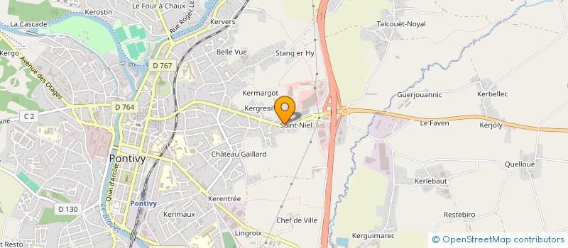 localisation de l'entreprise MAUD CORPS ET GRAPHIE  PONTIVY