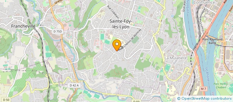 localisation de l'entreprise MAUD GUILLOT CONSEIL à SAINTE-FOY-LES-LYON