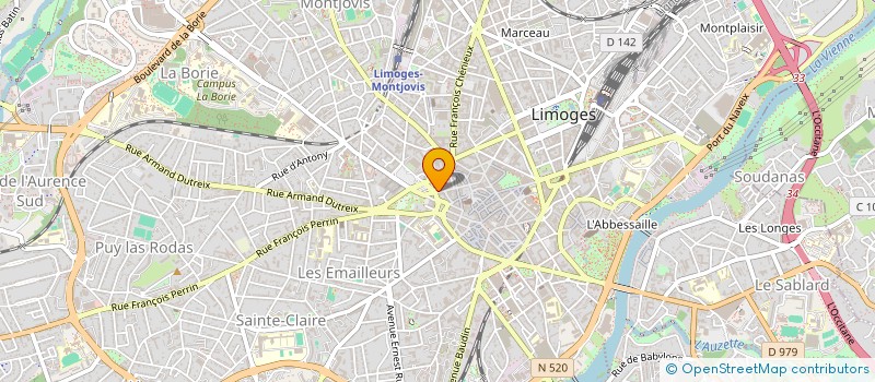 localisation de l'entreprise MAUD HOLDING à LIMOGES