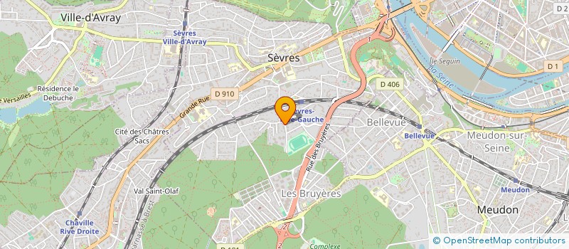 localisation de l'entreprise MAUD LEBOEUF PATISSERIE CONCEPTION à SEVRES