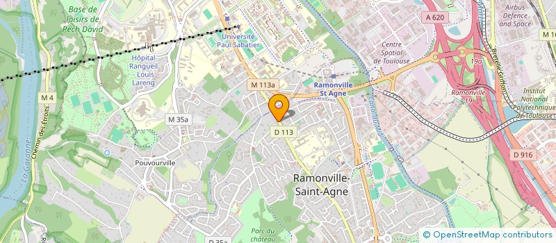 localisation de l'entreprise MAUD OPTICIENS à RAMONVILLE-SAINT-AGNE