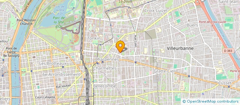 localisation de l'entreprise MAUD'UP  VILLEURBANNE