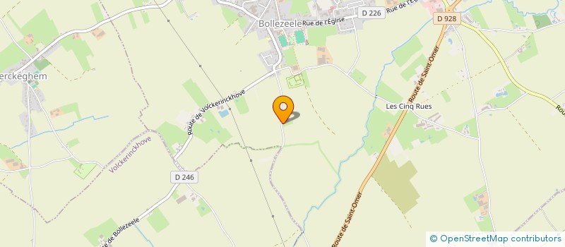 localisation de l'entreprise MAUDE & CO  BOLLEZEELE