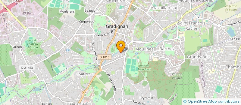 localisation de l'entreprise MAUDE ET VALENTIN  GRADIGNAN