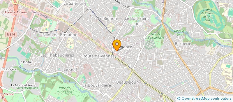 localisation de l'entreprise MAUDE LE COZ à ORVAULT