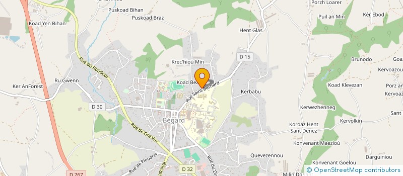 localisation de l'entreprise MAUDEL LOCATION  BEGARD