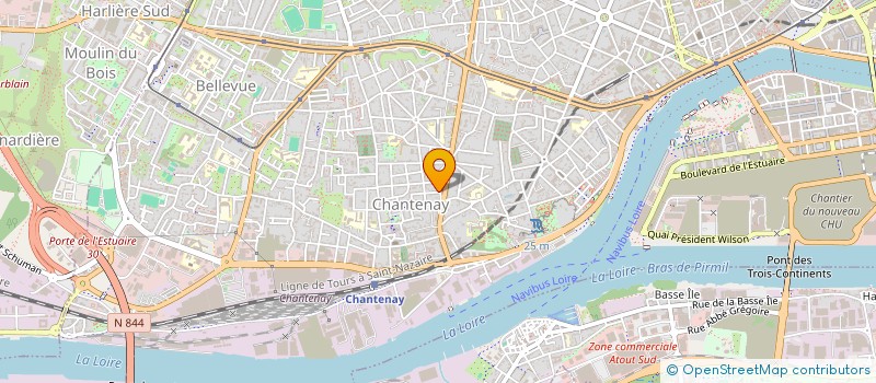 localisation de l'entreprise MAUDET à NANTES