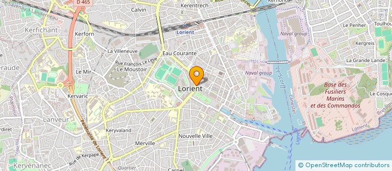 localisation de l'entreprise MAUDIO à LORIENT