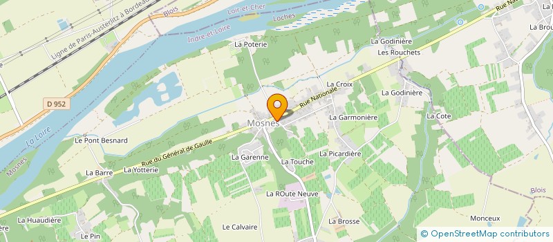 localisation de l'entreprise MAUDOUX  MOSNES