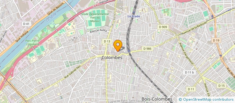 localisation de l'entreprise MAUDRYN à COLOMBES