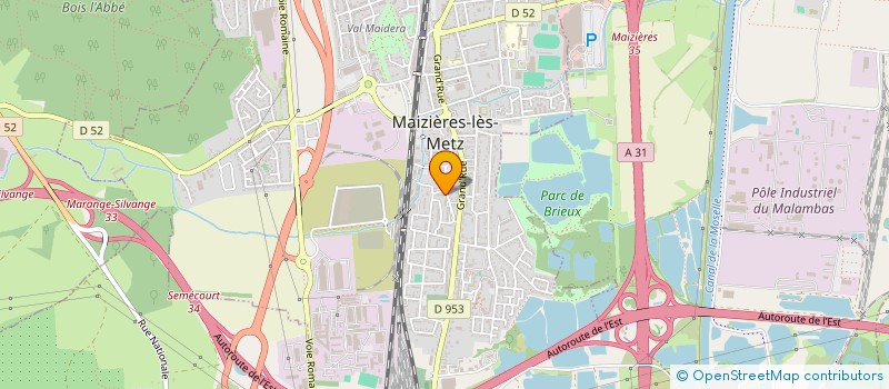 localisation de l'entreprise MAUFRONT ET ROCK à MAIZIERES-LES-METZ