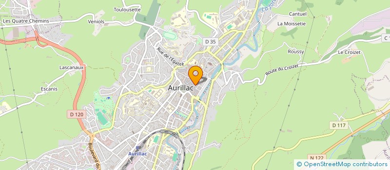 localisation de l'entreprise MAUGARD CHAUSSURES  AURILLAC