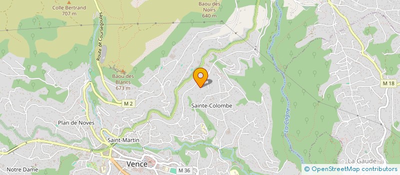 localisation de l'entreprise MAUGARS & ASSOCIES à VENCE