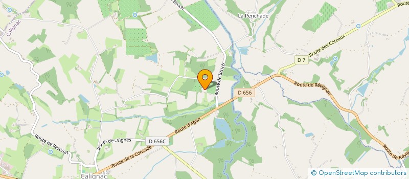 localisation de l'entreprise MAUGAS  CALIGNAC