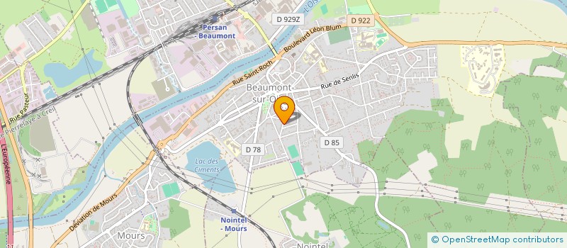 localisation de l'entreprise MAUGER à BEAUMONT-SUR-OISE