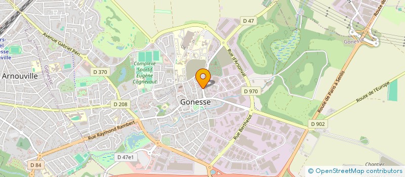 localisation de l'entreprise MAUGER 3D  GONESSE