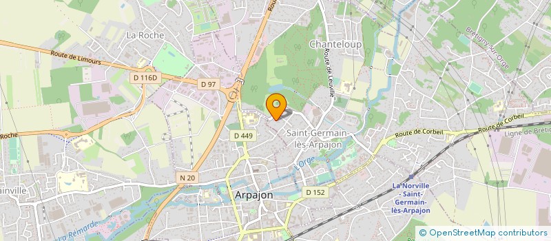 localisation de l'entreprise MAUGERE à SAINT-GERMAIN-LES-ARPAJON