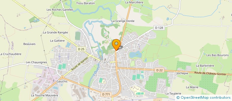 localisation de l'entreprise MAUGERE à CRAON