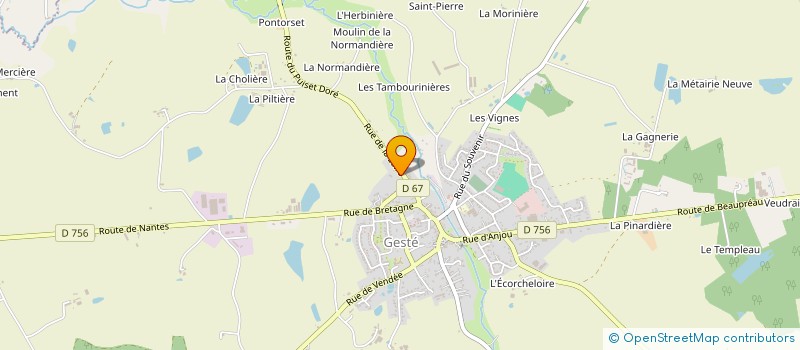 localisation de l'entreprise MAUGES MOTOCULTURE à BEAUPREAU-EN-MAUGES