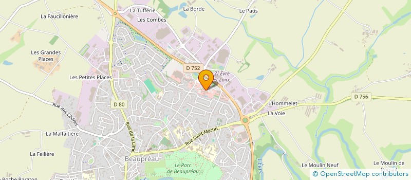 localisation de l'entreprise MAUGES TOURISME à BEAUPREAU-EN-MAUGES