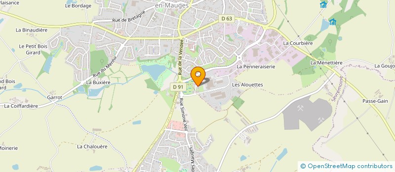 localisation de l'entreprise MAUGESBIKES à SEVREMOINE
