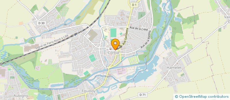 localisation de l'entreprise MAUGNIE REGNAULT à CORBIE