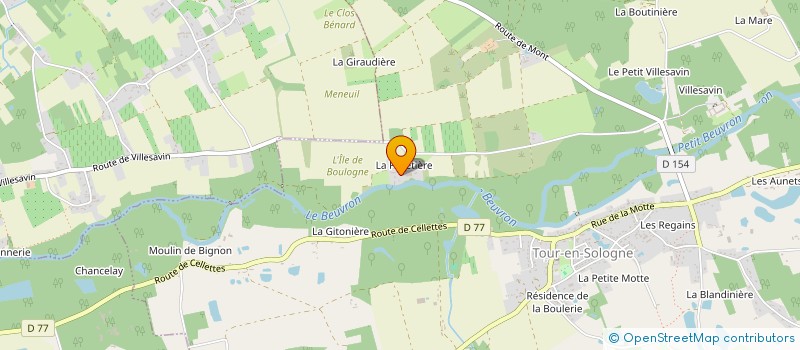 localisation de l'entreprise MAUGUIN  TOUR EN SOLOGNE