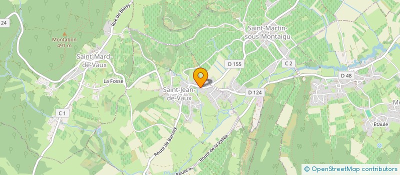 localisation de l'entreprise MAUGUIN ISDI & GRANULATS  SAINT-JEAN-DE-VAUX